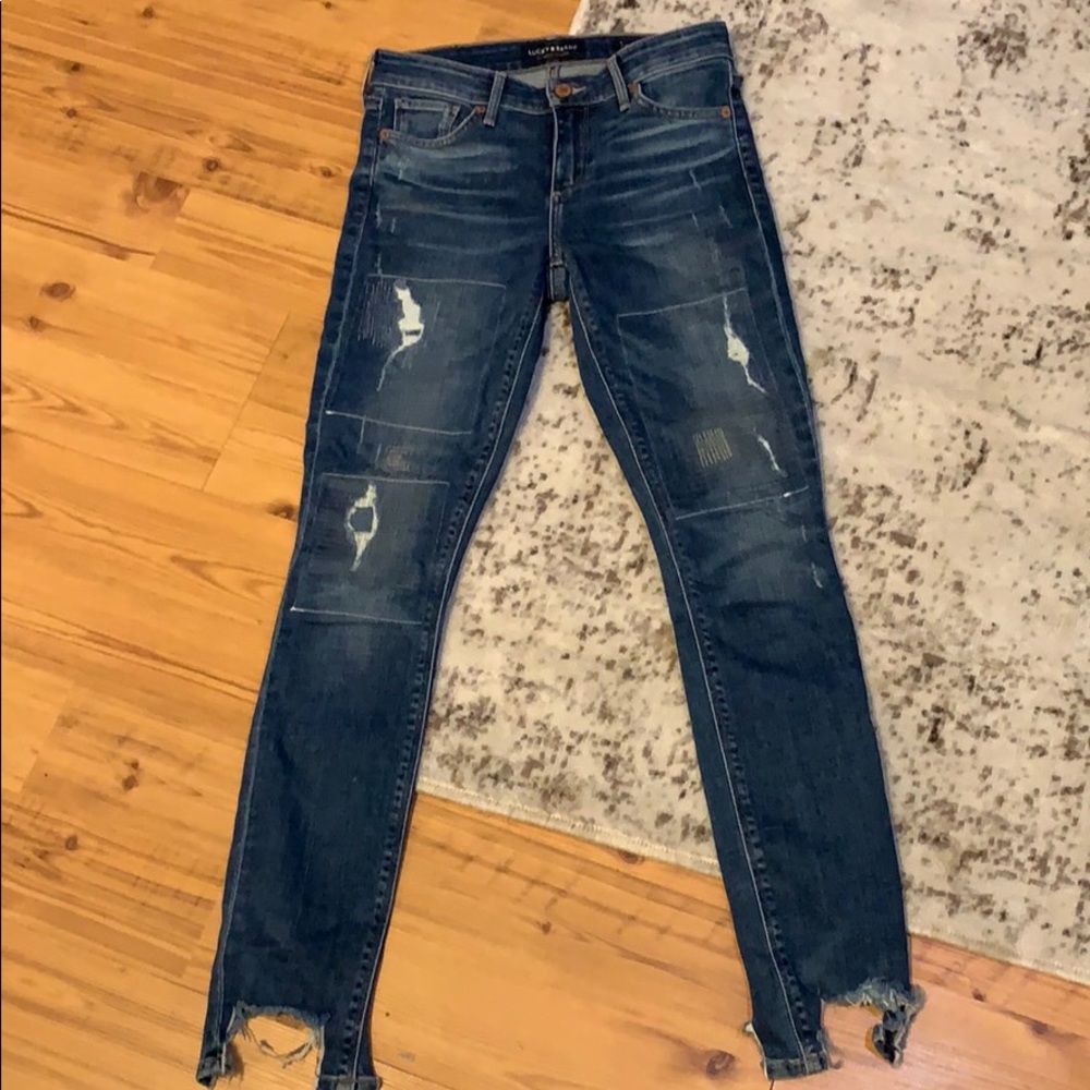 LUCKY BRAND - Ava Skinny with Patches